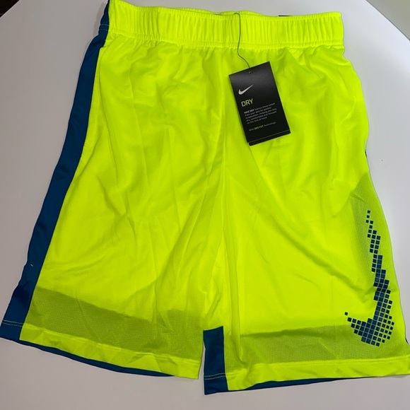 Nike Other - Nike Big Boys Dominate Graphic Shorts Neon Green and Blue Size Large